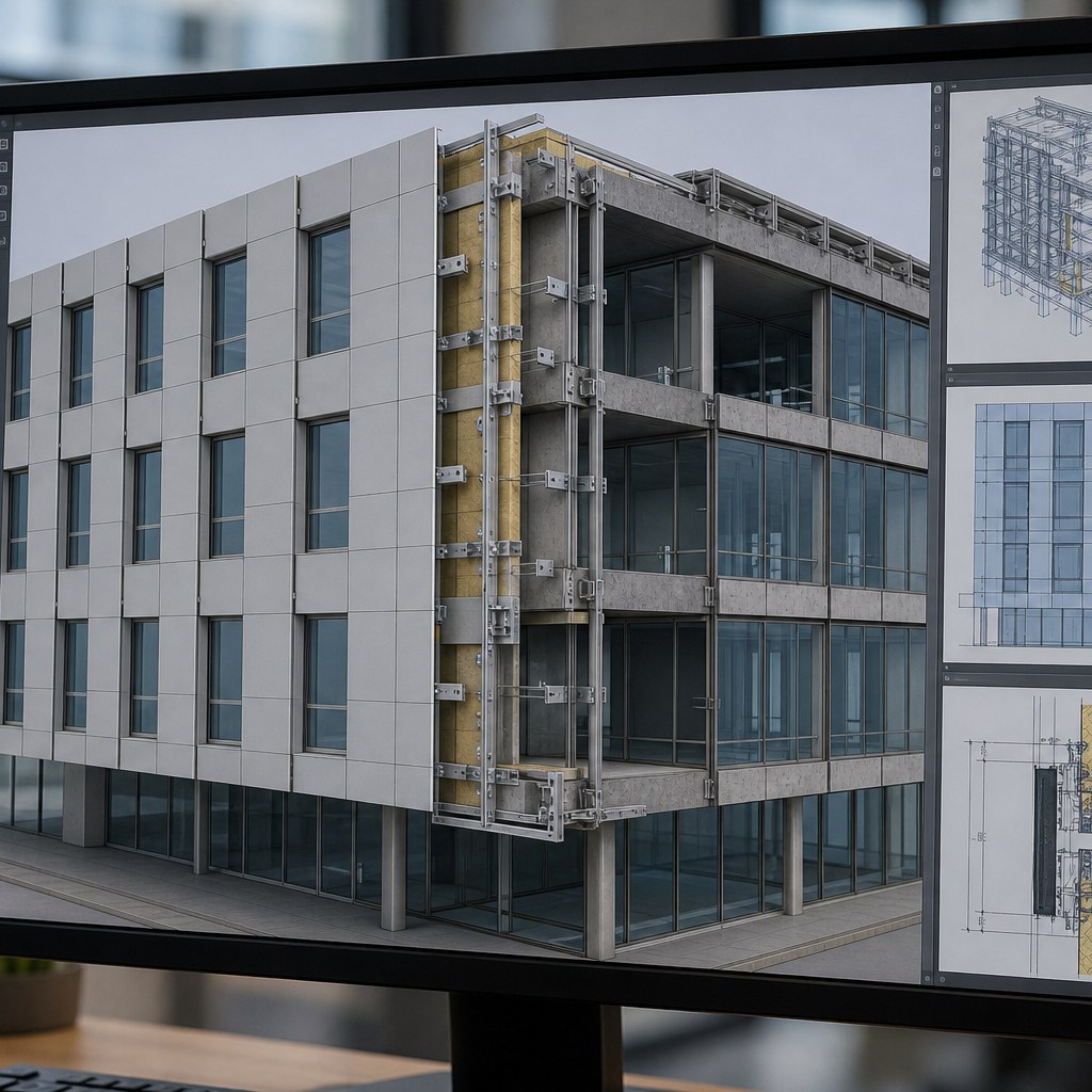 BIM-модель вентилируемого фасада BIM-модель вентилируемого фасада