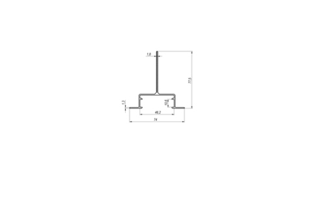 RLS-GU-Y Направляющая RLS Y-профиль  78x74x1,8 (6 м)