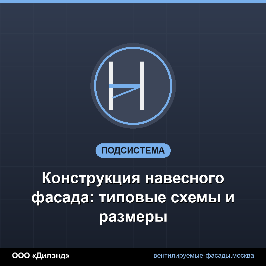 Конструкция навесного фасада: типовые схемы и размеры Конструкция навесного фасада: типовые схемы и размеры