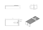 RLS-BR-M-17075 Кронштейн средний  RLS  M 170x75