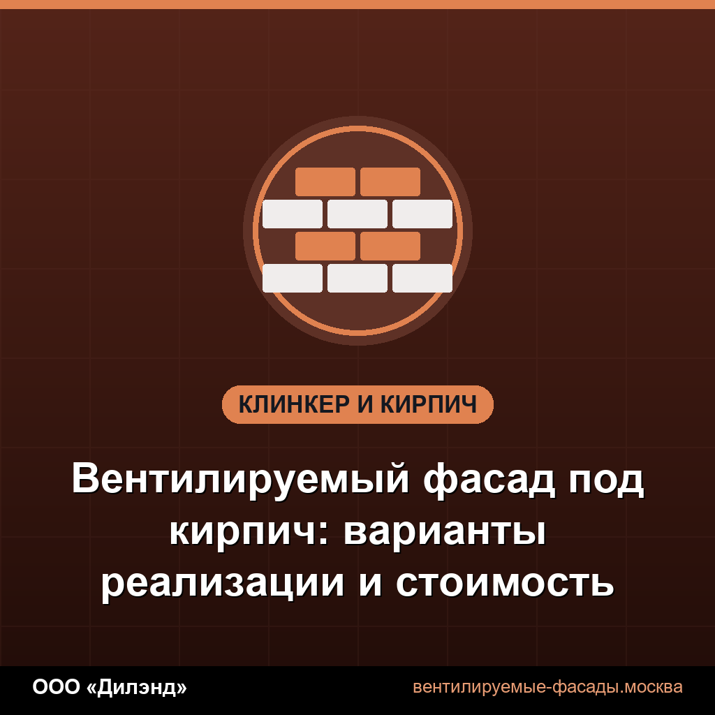 Вентилируемый фасад под кирпич: варианты реализации и стоимость Вентилируемый фасад под кирпич: варианты реализации и стоимость